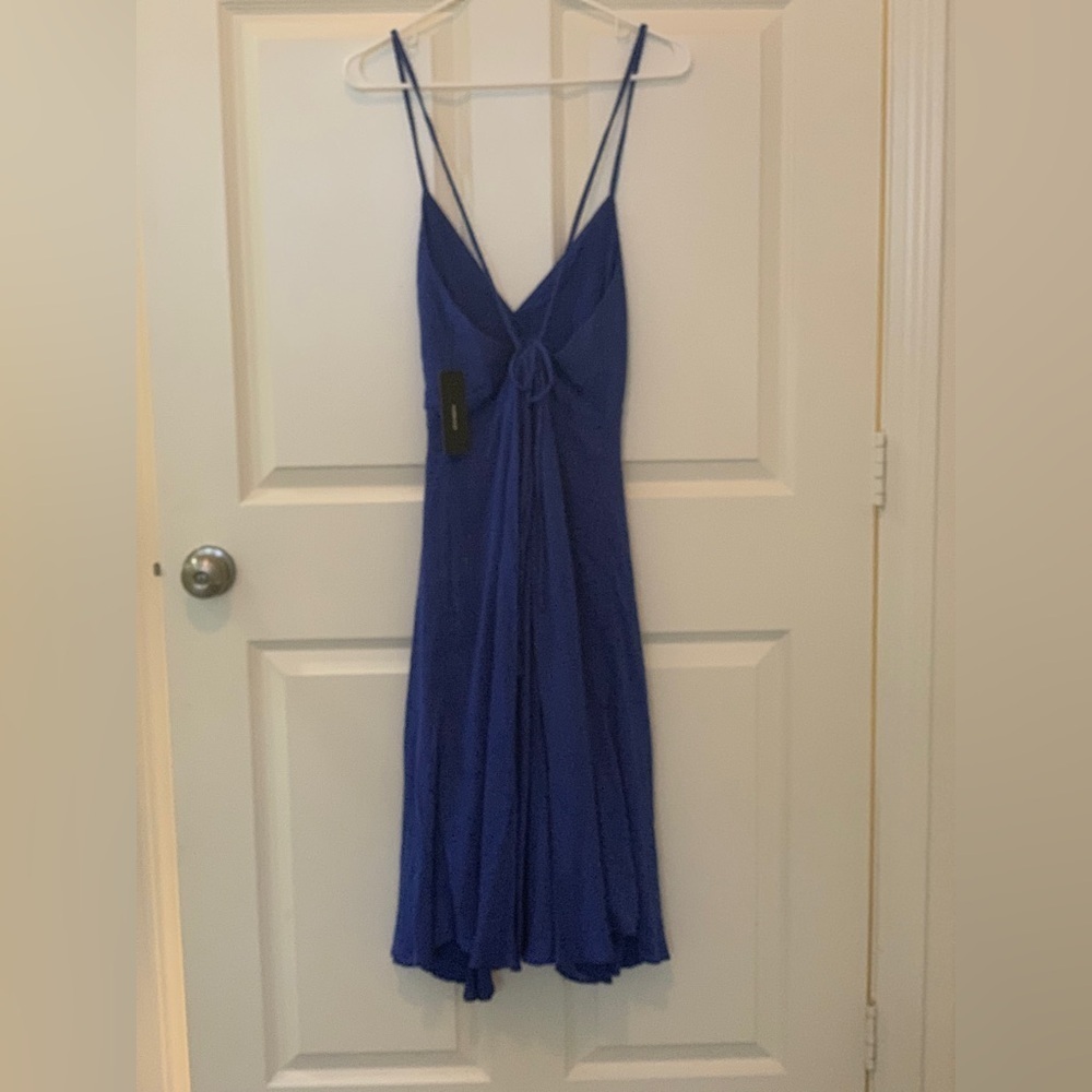 Lulu's Royal Blue Midi Dress. Size-Small - Picture 3 of 4